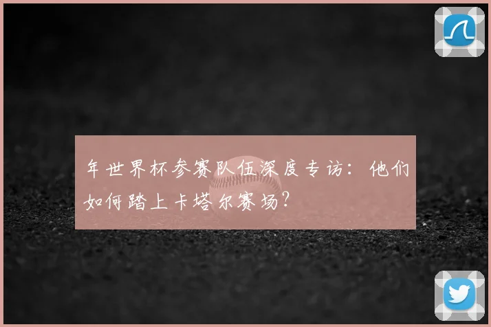 年世界杯参赛队伍深度专访:他们如何踏上卡塔尔赛场?